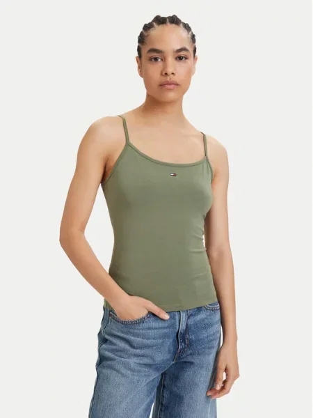 Tommy Jeans Τοπ Essential πράσινο
