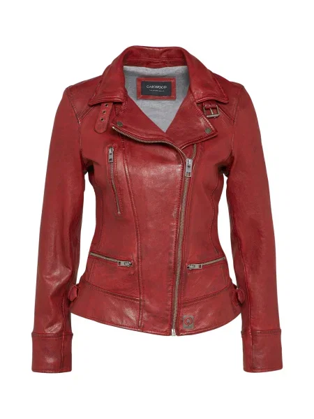 Usnjena jakna Oakwood rdeča