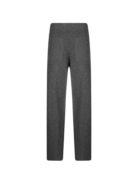 Pantaloni Victoria Beckham tricotate alergare gri