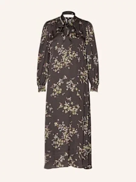 Riani Sukienka Satynowa Ze Zdejmowaną Wstążką braun