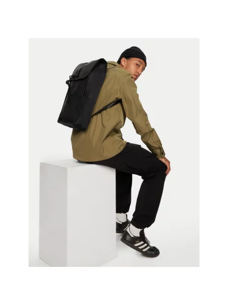 Rains Backpack Black Unisex Plecaki i torby Rains Size: One size czarny