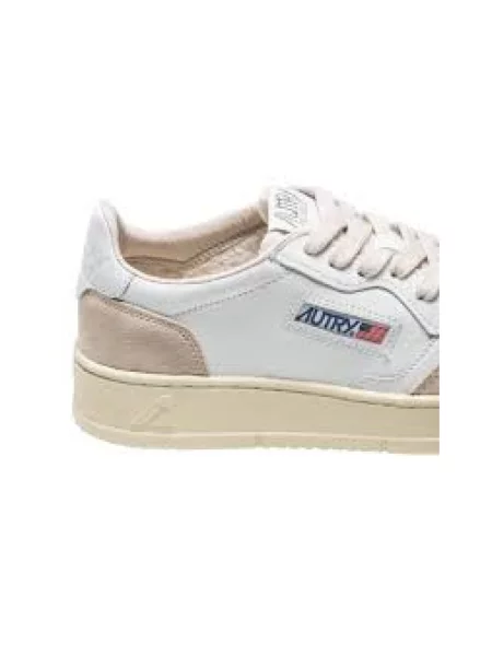Sneakers Autry Medalist Low Wom White Leather/ Beige Suede EUR 36 białe