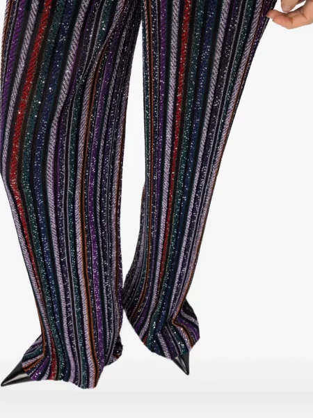 Pantaloni Missoni cu dungi negru