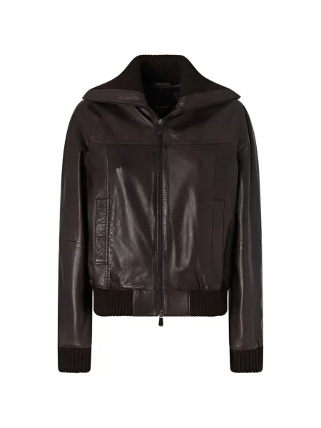 Geanta de piele Pinko negru