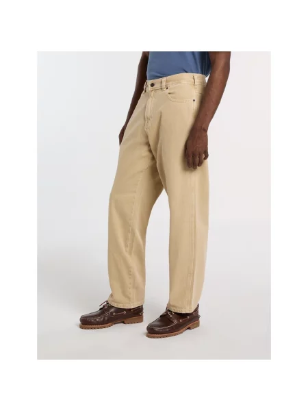 Business tapered karcsúsított farmernadrág Dickies bézs