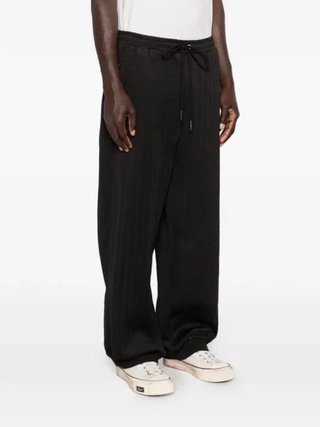 Pantaloni Madfrenzy cu dungi negru