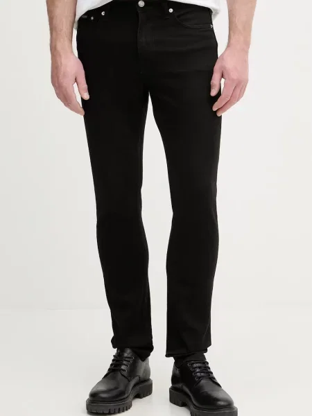 Calvin Klein Jeans blugi slim fit pentru bărbați negru