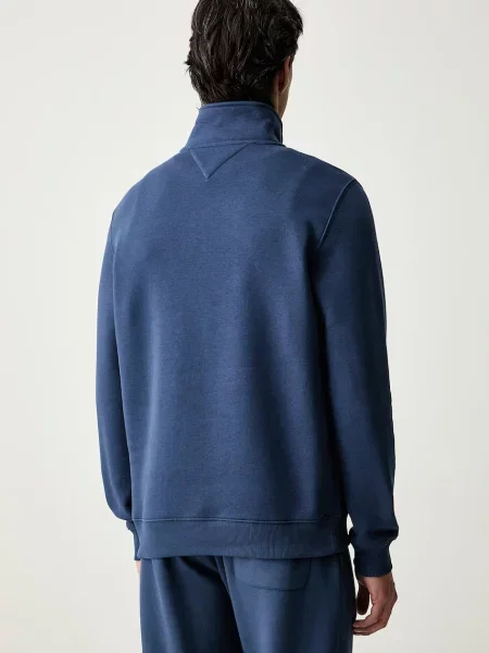 Tommy Jeans bluza z bawełną niebieska