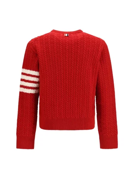 Sweter Thom Browne wełniany czerwony