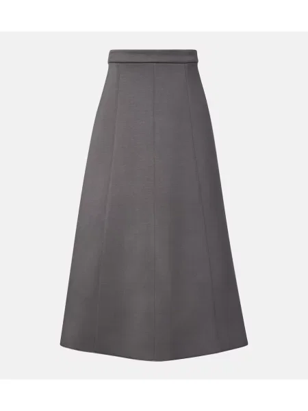 Fustă midi 's Max Mara până la genunchi gri