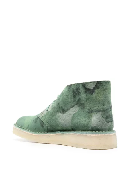 Botine Clarks Originals cu imagine verde