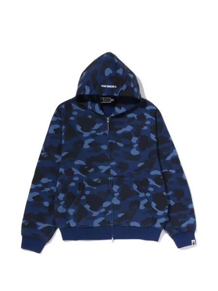 Decupat hanorac cu glugă A Bathing Ape® albastru