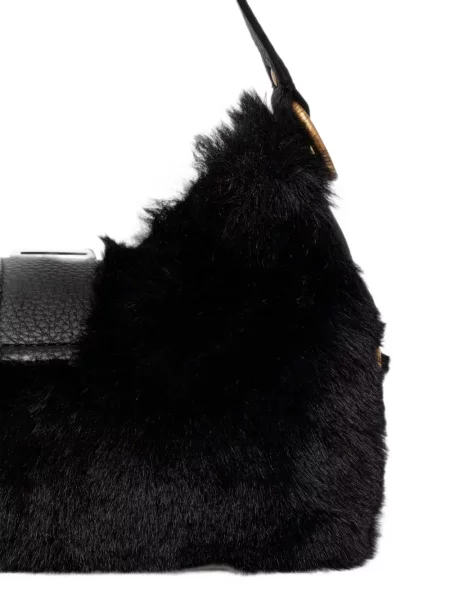 Blană artificială geantă Guess negru