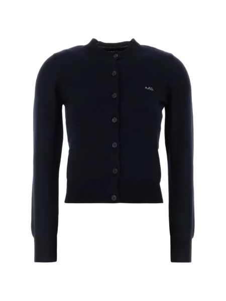 Cardigan A.p.c. cu autograf albastru