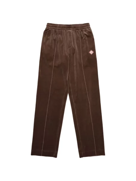 Pantaloni Casablanca din velur alergare maro