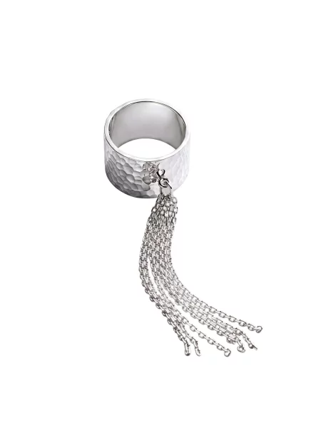 REYTEL Inele SHEEN WITH CHAINS argintiu