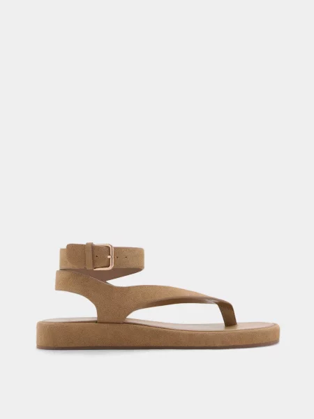 Шкіряні Сандалії MANGO теракотовий
