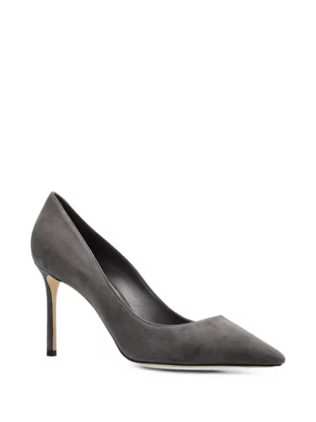 Pantofi cu toc Jimmy Choo din piele gri