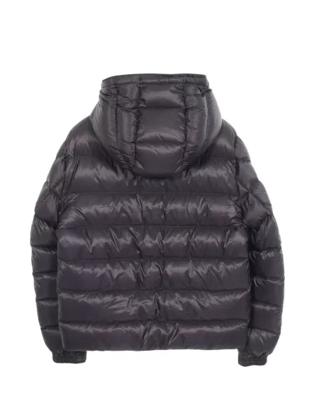 Geacă cu puf Moncler cu glugă negru