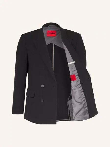Hugo Marynarka Henry Slim Fit schwarz czarna
