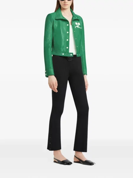 Decupat geacă Courreges verde