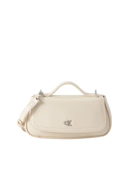 Geantă Calvin Klein Crem alb