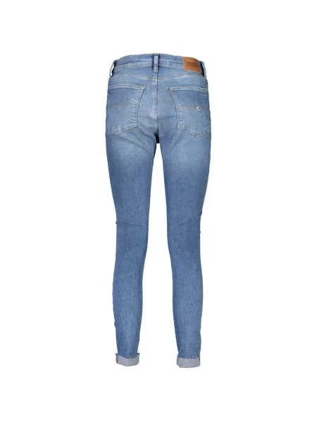 Jeansy skinny Tommy Jeans z wysoką talią niebieskie