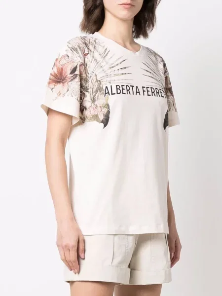 Тениска Alberta Ferretti на цветя с принт