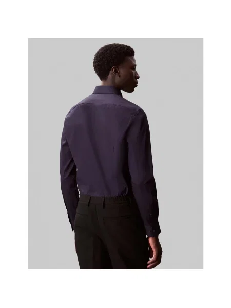 Džínsová košeľa Calvin Klein Jeans popelín modrá