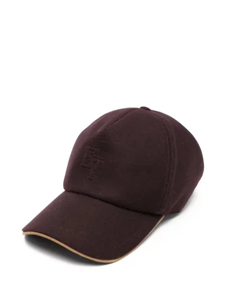 Șapcă Eleventy cu broderie violet