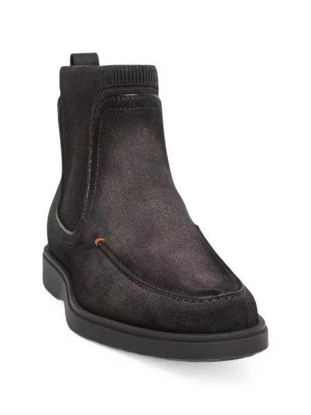 Botine chelsea Santoni din piele gri