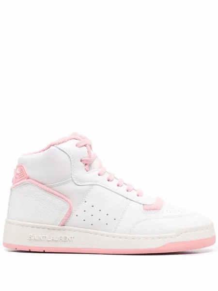 Sneakerși Saint Laurent din piele alb