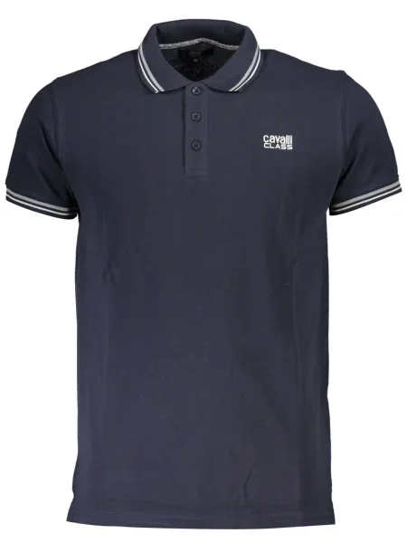 Polo Cavalli Class cu mâneci scurte albastru