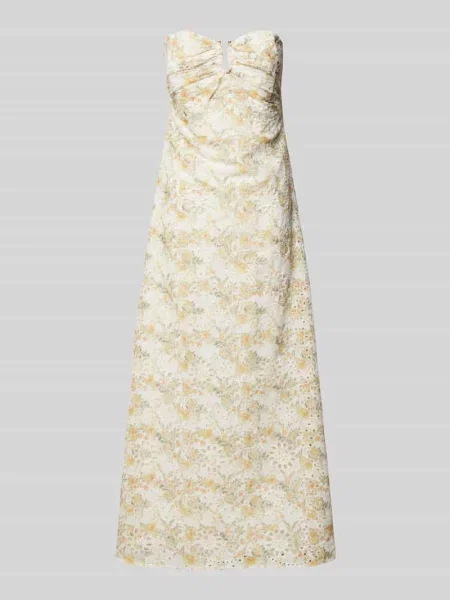 Sukienka wieczorowa z plisami model ‘LORA’ Bardot