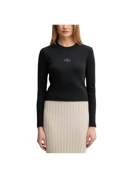 Blúzka Calvin Klein Jeans čierna