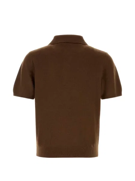 Scurt tricou polo Entire Studios maro