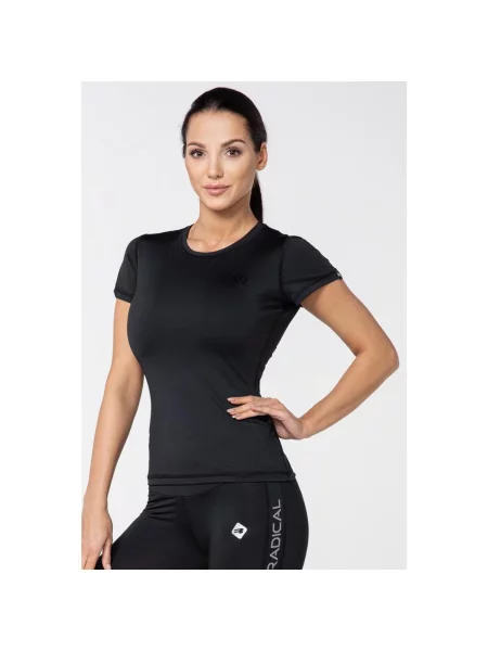 Koszulka termoaktywna do biegania Rough Radical Capri II czarna