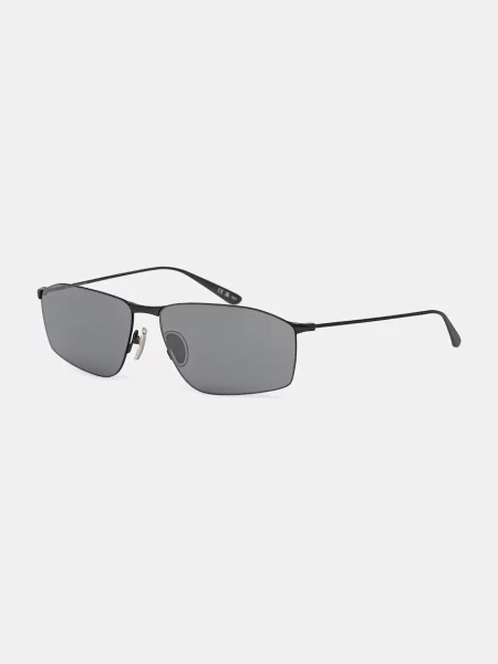 Lniane okulary przeciwsłoneczne Balenciaga szare