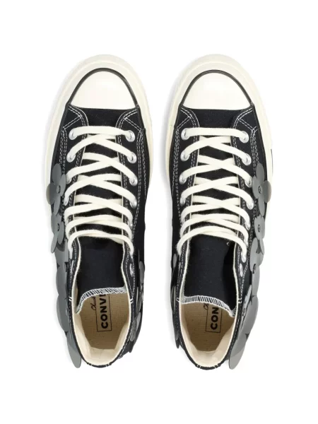 Sneakerși Converse Chuck 70 cu model floral cu aplicații negru