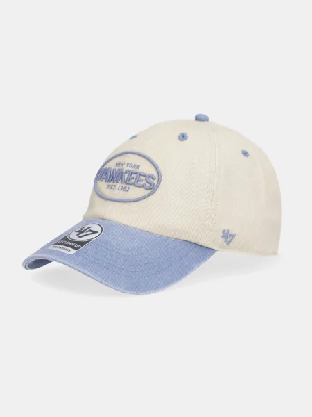 Шапка с козирка 47 brand MLB New York Yankees бежово