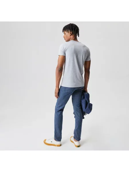 Lacoste футболка з V-вирізом сіра