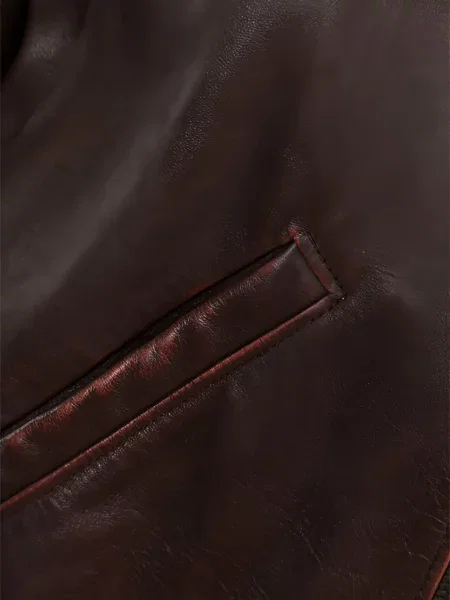 Geanta de piele Prada cu imagine maro