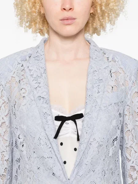 Sacou Blumarine din dantelă albastru