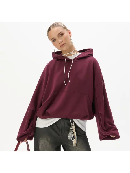 Худи Cropp фиолетовое