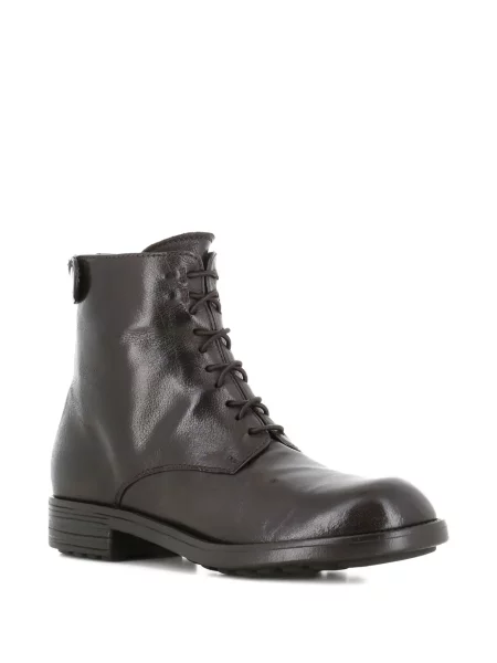 Botine Officine Creative cu șireturi din dantelă maro