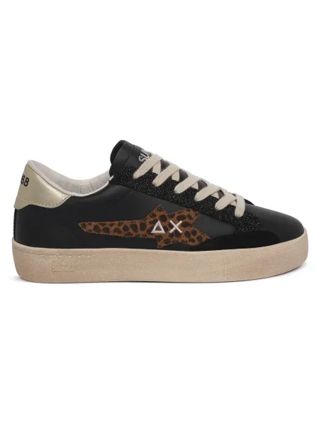 Pantofi Sun68 din piele negru