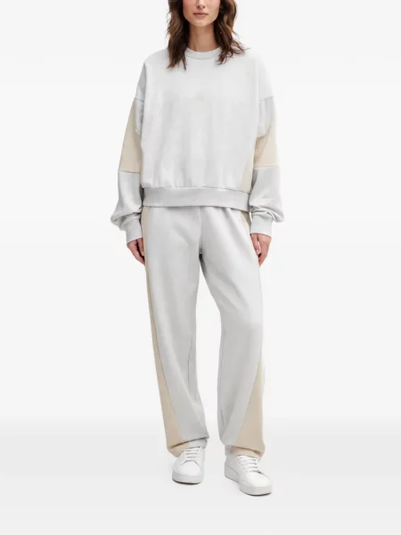 Pantaloni Adidas tricotate cu autograf alergare albastru