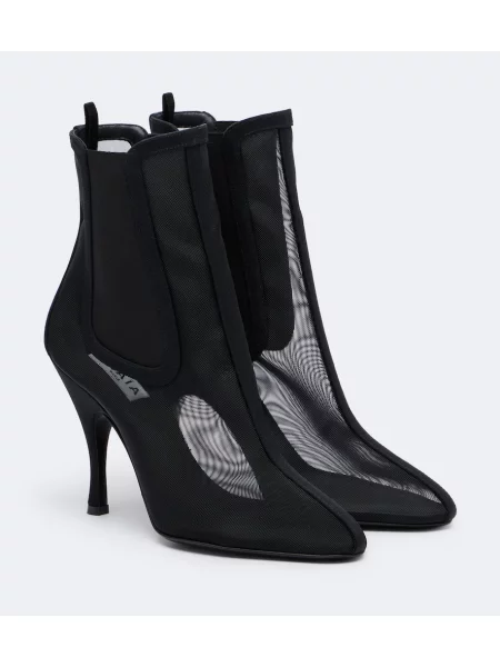 Cizme scurte Alaïa plasă negru
