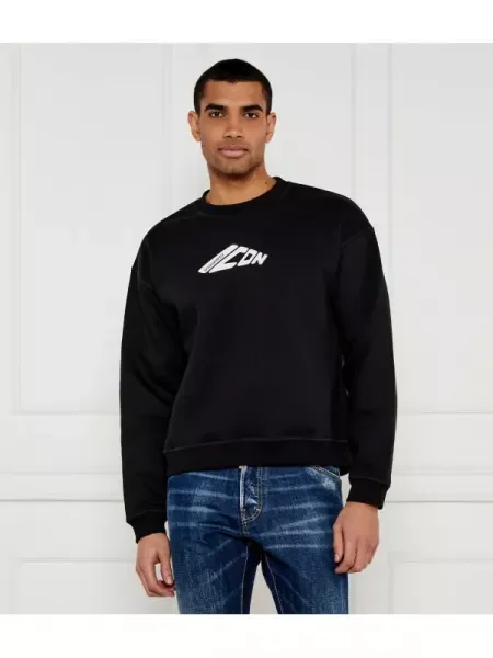 Hanorac | Relaxed fit negru