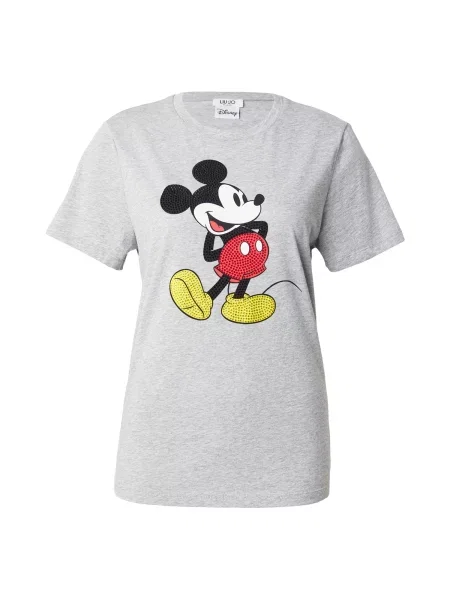Liu Jo Tricou gri / roșu / negru alb